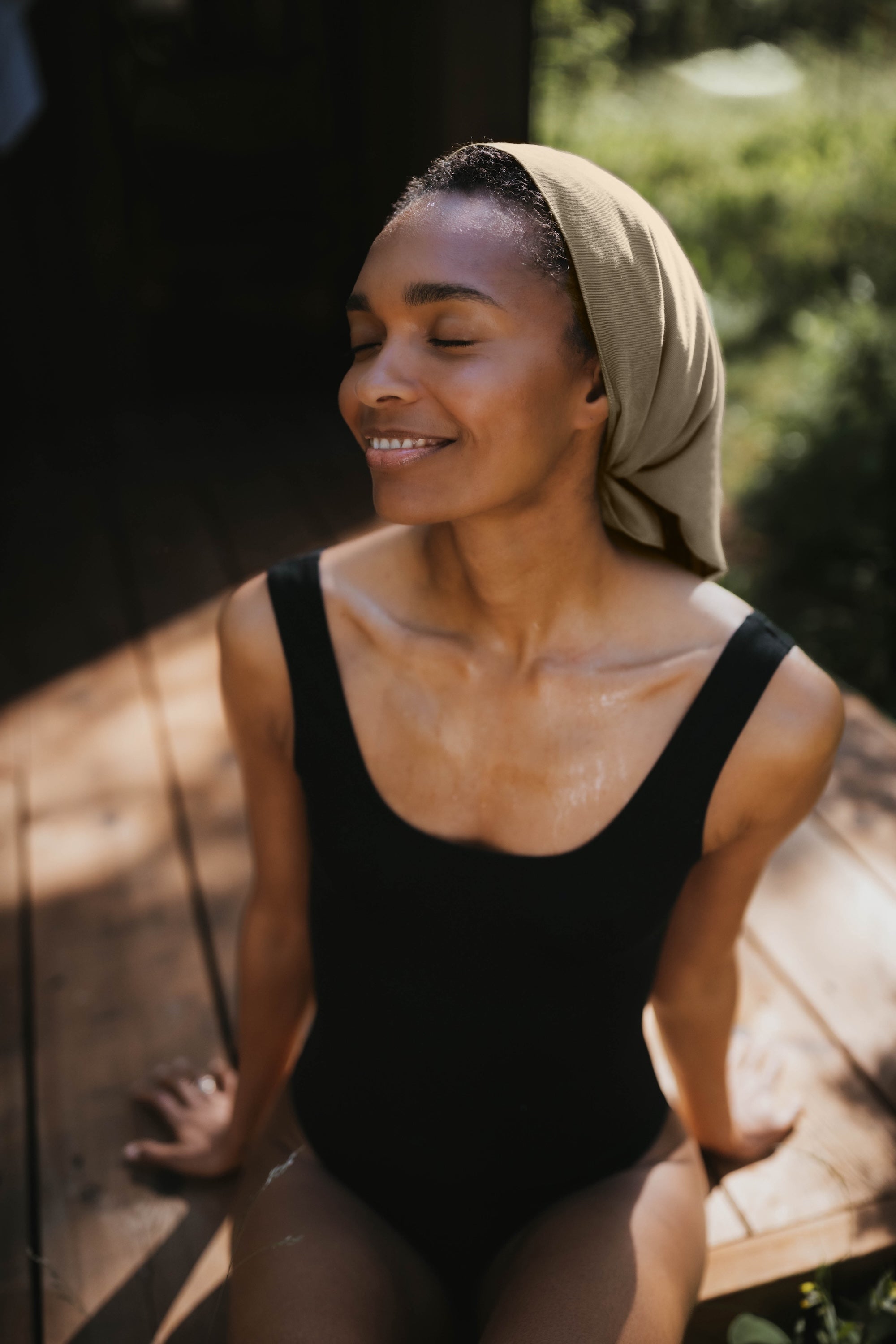 The Sauna Headscarf Sauge