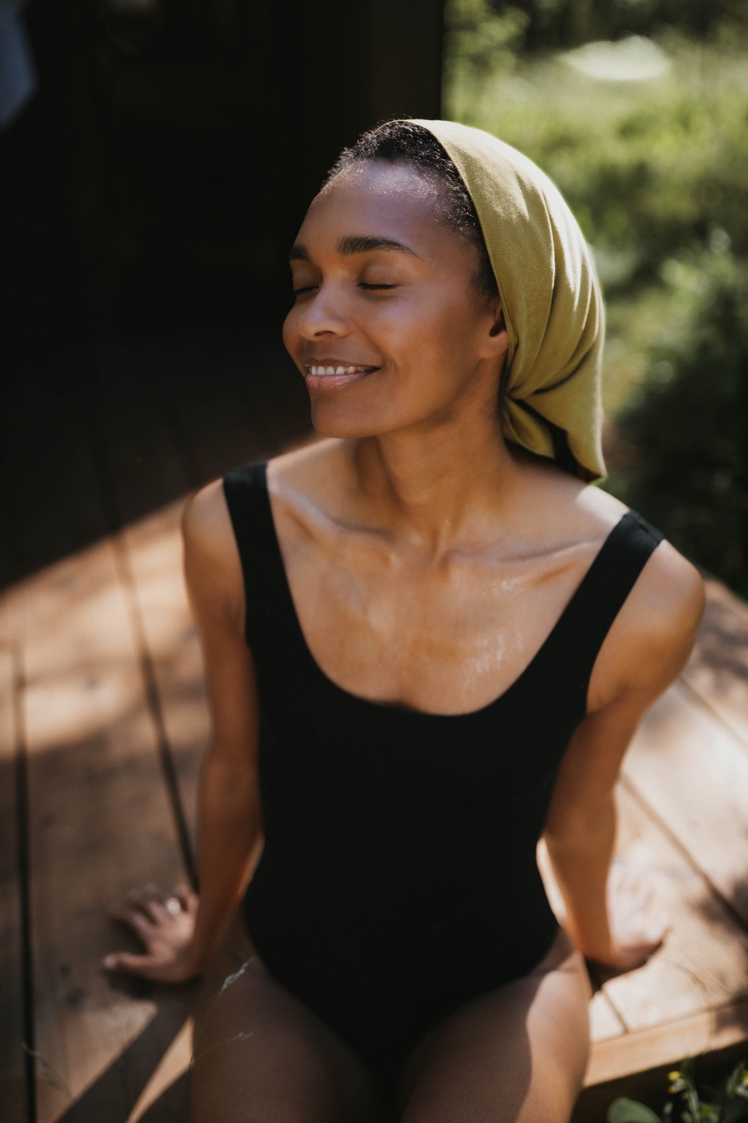 The Sauna Headscarf Olive